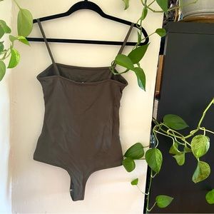 Free People Dark Green Bodysuit